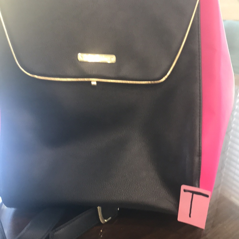 JUICY COUTURE backpack. May b copy. Jet black/Hot pink. Tags n pics. Snap sides - Picture 10 of 10